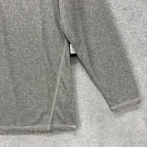 NFL Patriots Sweatshirt Mens Medium Gray Blue 1/4 Zip NFL Football New England - Picture 6 of 16